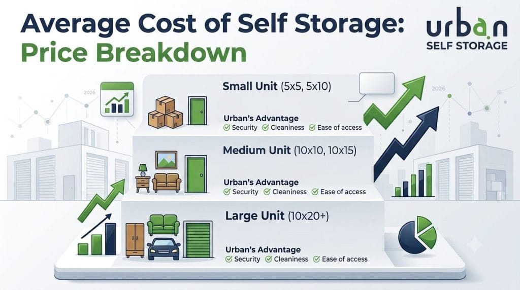 Average Cost of Self Storage: 2026 Price Breakdown
