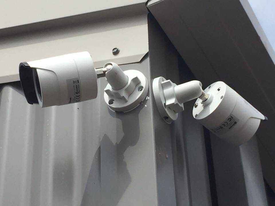 Storage facility monitored by HD cameras