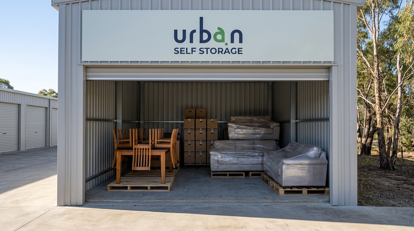 Furniture storage at Urban Self Storage