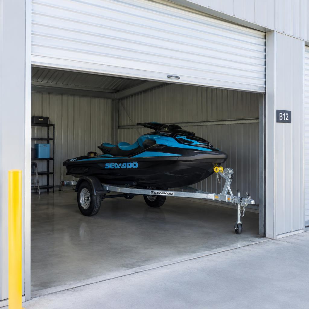 Jet ski storage at Urban Self Storage